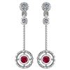 Image 1 : Certified 0.31 Ctw Ruby And Diamond Wedding/Engagement