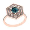 Image 1 : Certified 1.54 Ctw I2/I3 Treated Fancy Blue and White D