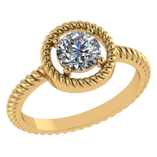 Certified 1.00 Ctw Diamond 14k Yellow Gold Ring (VS/SI1