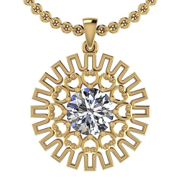 Certified 0.50 Ctw Diamond I1/I2 Filigree Style Solitai