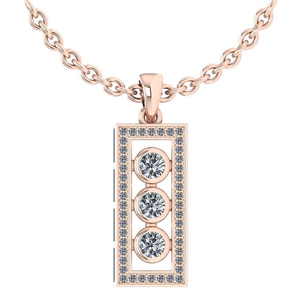 Certified 0.74 Ctw Diamond Necklace For womens New Expr