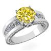 Image 1 : Certified 2.24 CtwTreated Fancy Yellow Diamond Wedding/