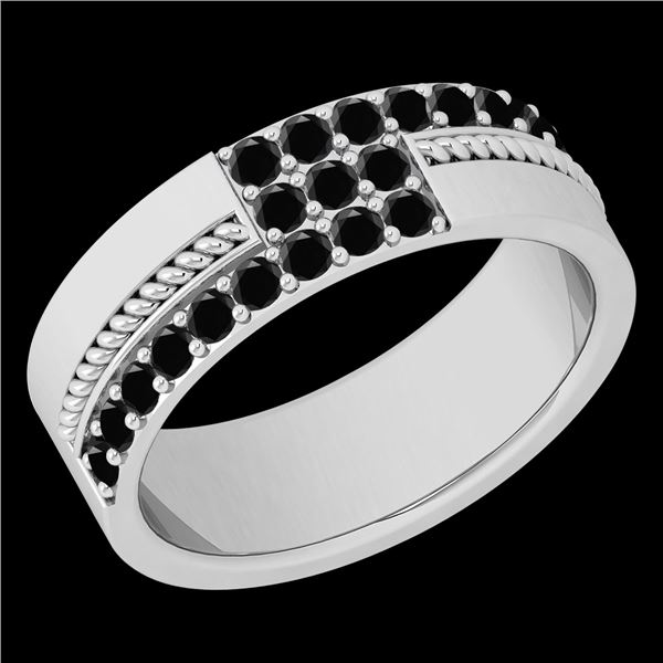 Certified 0.52 Ctw I2/I3 Treated Fancy Black Diamond 14