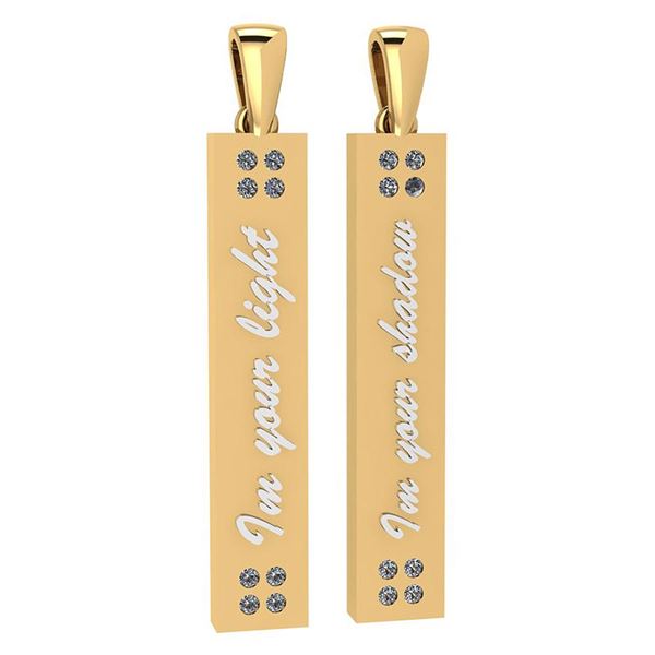 Certified 0.19 Ctw Diamond Nekless For Couples New Expr