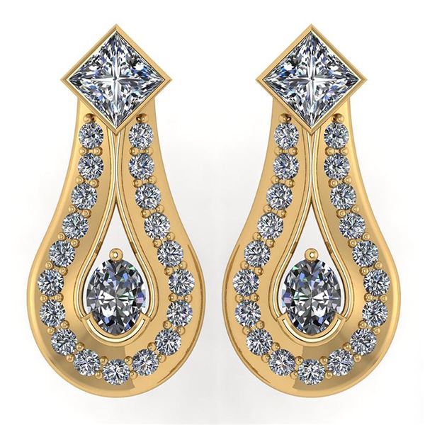 Certified 1.23 Ctw Diamond Wedding/Engagement 14K Yello