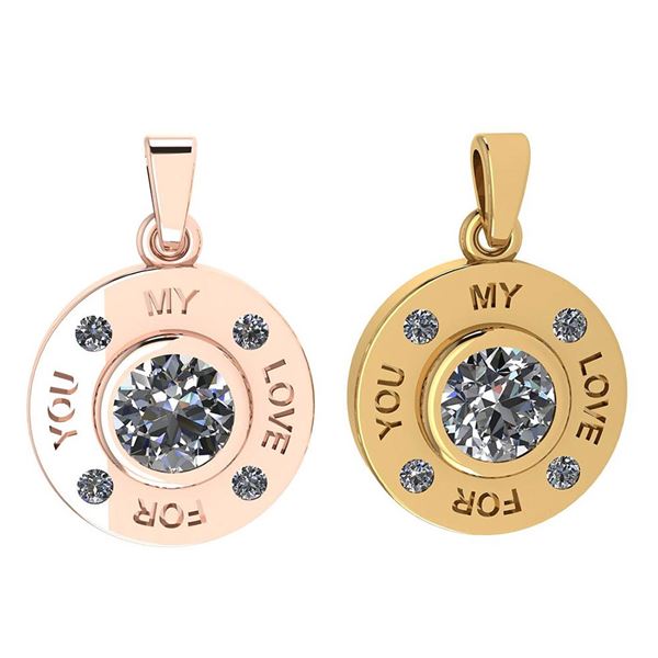 Certified 0.53 Ctw Diamond Nekless For Couples New Expr