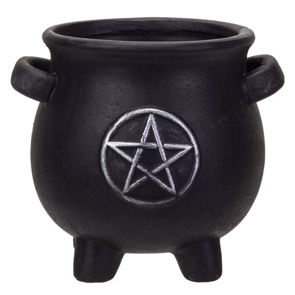 CAULDRON PENTAGRAM PLANTER POT