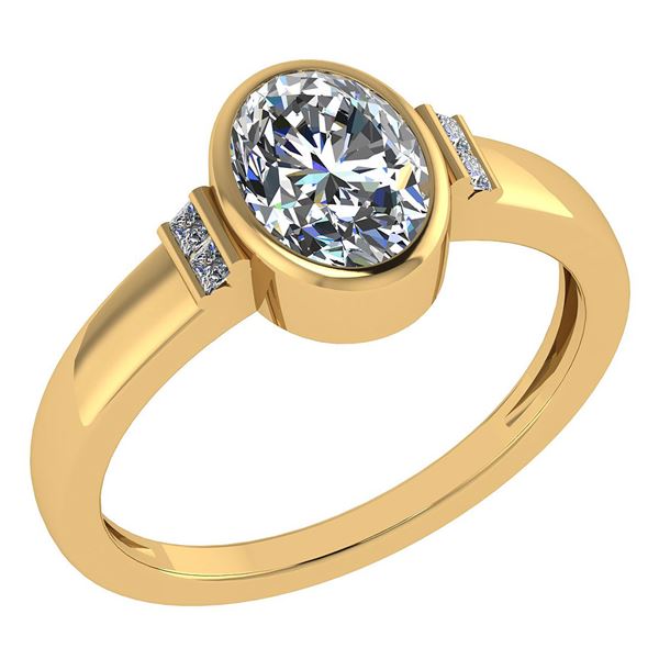 Certified 1.28 Ctw Diamond 14k Yellow Gold Ring (VS/SI1