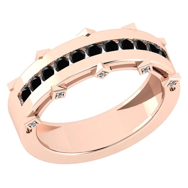 Certified 0.43 Ctw SI2/I1 Treated Fancy Black & White D