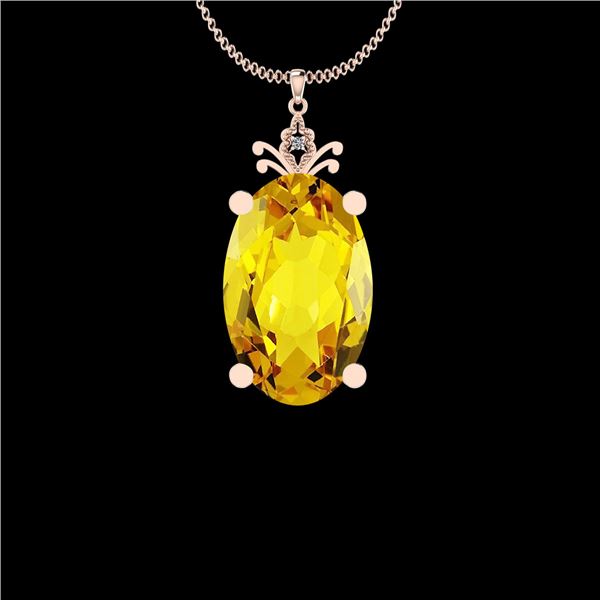 Certified 70.72 Ctw I2/I3 Lemon Topaz And Diamond 10K R