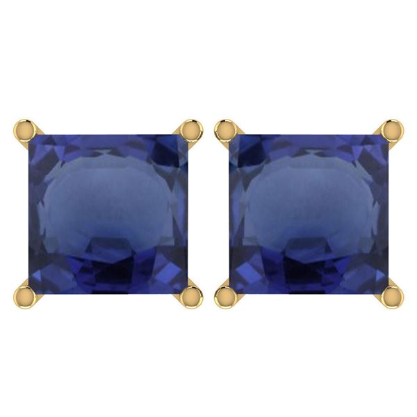 Certified 11.24Ctw Genuine Blue Sapphire 14K Yellow Gol