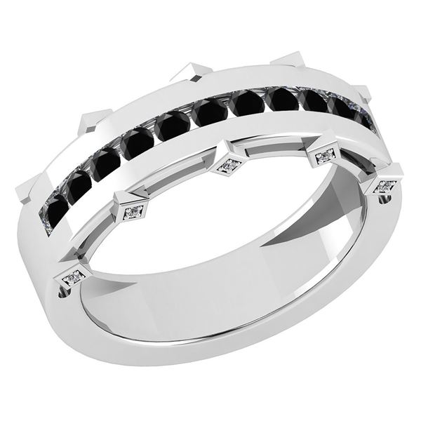 Certified 0.43 Ctw SI2/I1 Treated Fancy Black & White D