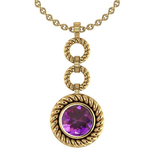 Certified 6.84 Ctw Amethyst Necklace For womens New Exp