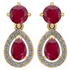 Image 1 : Certified 2.19 CTW Ruby And Diamond 14k Yellow Gold Hal