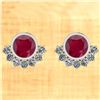 Image 1 : Certified 2.00 Ctw Ruby And Diamond VS/SI1 18k White Go