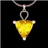 Image 1 : Certified 22.16 Ctw I2/I3 Lemon Topaz And Diamond 10K R