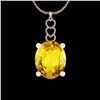 Image 1 : Certified 116.22 Ctw I2/I3 Lemon Topaz And Diamond 10K