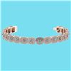 Image 1 : Certified 3.60 Ctw SI1/I2 Diamond 18K Rose Gold Bracele