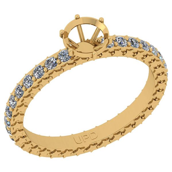 Certified 0.50 Ctw SI2/I1 Diamond Style 4 Prong Set 14K