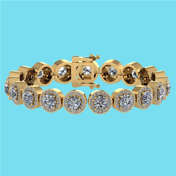 Certified 6.17 Ctw SI1/I2 Diamond Ladies Fashion 18K Ye