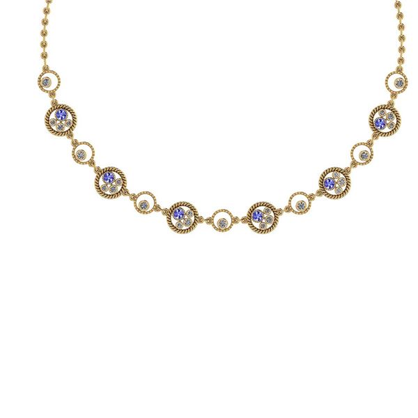 Certified 2.97 Ctw Tanzanite And Diamond VS/SI1 Beautif