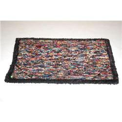 SHAKER STYLE RAG RUG - HOOKED POLYCHROME