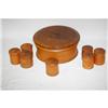 Image 1 : 19TH CENT. TREENWARE SPICE BOX - TURNED R