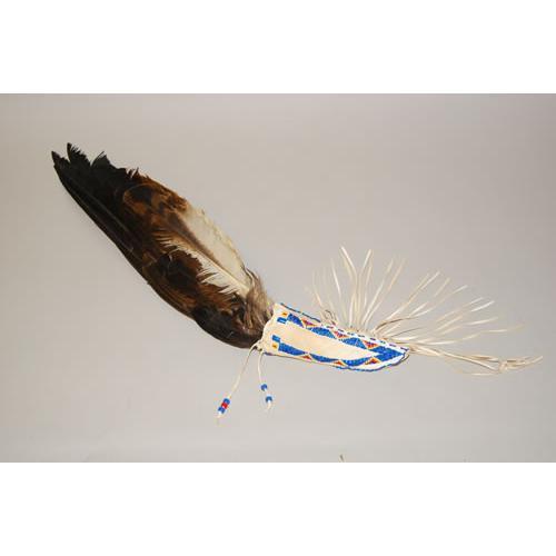 NORTH AMERICAN PLAINS INDIAN FEATHER FAN