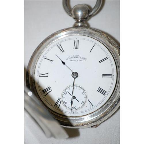 AMERICAN WATCH CO. COIN SILVER POCKET WAT