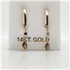 Image 1 : 10K FANCY COLOR DIAMOND(0.55CT) DIAMOND(0.3CT) EARRINGS