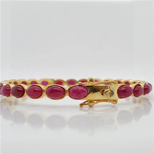 SILVER RUBY (15CT) BRACELET