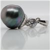 Image 1 : SILVER PEARL(5CT) CZ(1CT) PENDANT