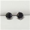 Image 1 : 10K  BLACK MOISSANITE(1.9CT) EARRINGS