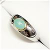 Image 2 : MENS SILVER SAKOTA EMERALD(1.3CT) RING SIZE 10