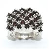 Image 1 : SILVER  RED GARNET(9.95CT) RING SIZE 6