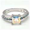 Image 1 : SILVER AZOTIC TOPAZ CZ(3.1CT) RING SIZE 7