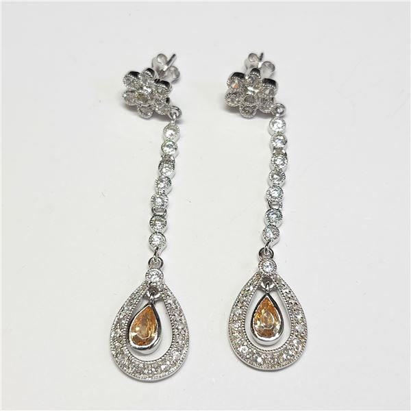 SILVER CZ EARRINGS