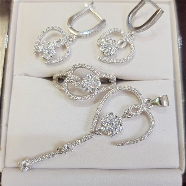 SILVER CZ SET