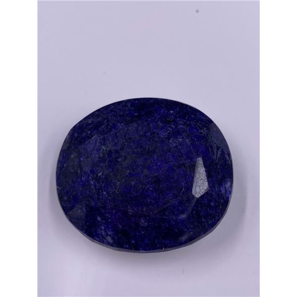 ROUGH MINERAL POLISHED QUALITY BLUE SAPPHIRE 310.15CT - 62.03G, 47 X 41 X 22MM, MADAGASCAR