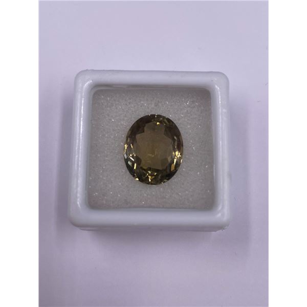 IMPERIAL TOPAZ 7.68CT, 14 X 11.5 X 7MM, OVAL CUT, LOUPE CLEAN CLARITY, PAKISTAN, UNHEATED AND