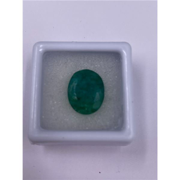 NATURAL FABULOUS EMERALD 7.30CT, 13.62 X 10.88 X 6.35MM, EMERALD GREEN COLOUR, OVAL CUT, VS