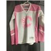 Ladies Small Calgary Flames Jersey - Pink