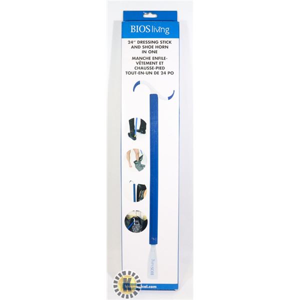 NEW BIOS LIVING 24" DRESSING STICK AND SHOE