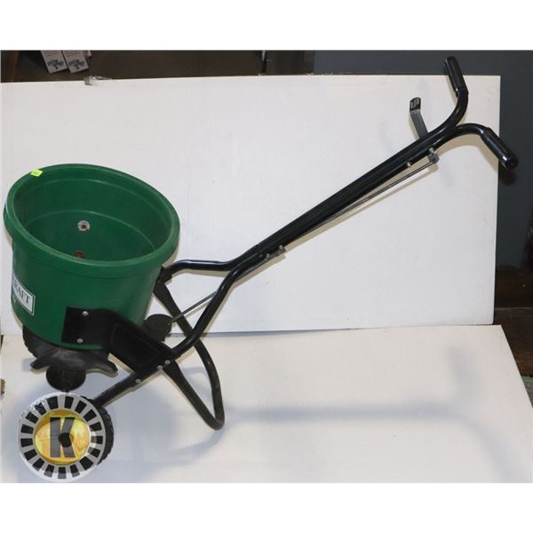 MASTERCRAFT 75LB CAPACITY FERTILIZER SPREADER