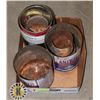 Image 1 : FLAT BOX OF  COLLECTIBLE METAL CANS