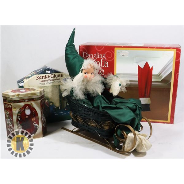 ESTATE BOX OF CHRISTMAS DECOR