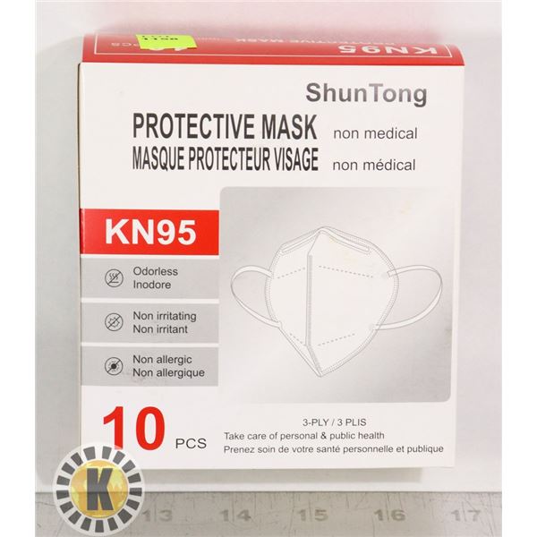 10PC KN95 PROTECTIVE MASKS