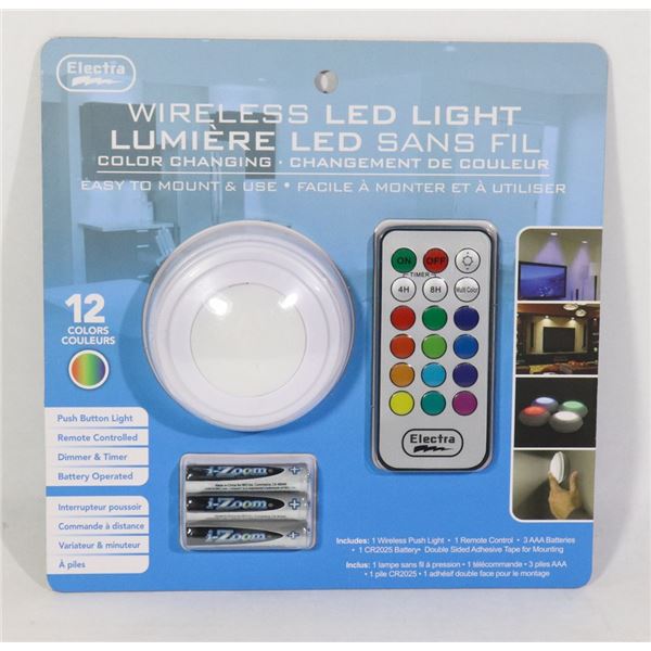 NEW WIRELESS LED LIGHT WITH REMOTE