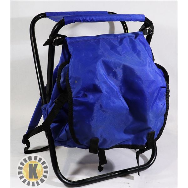 2-IN-1 CAMPING BACKPACK & STOOL