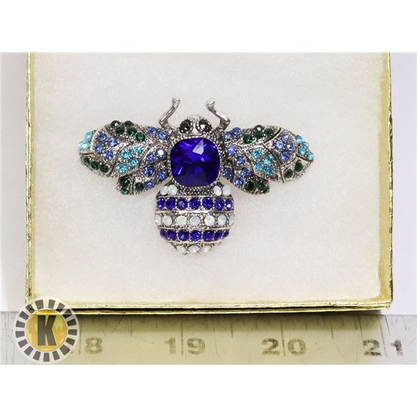 BEE RHINESTONE BROOCH